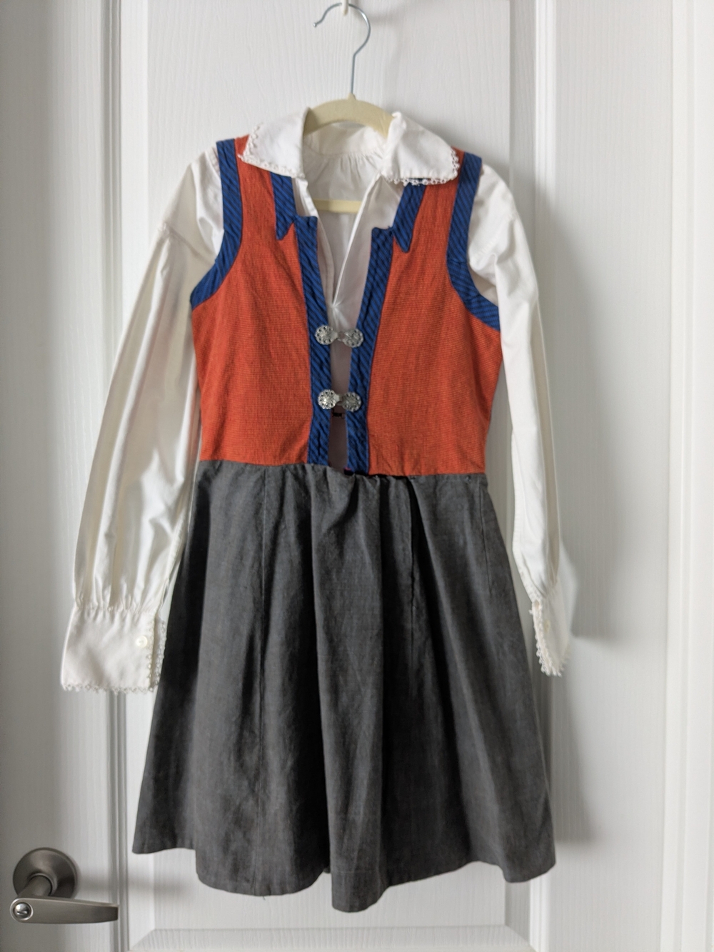 Girls Bavarian Dress with Cream Shirt German Costume